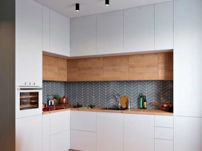 угловая кухня с барной стойкой на заказ